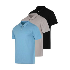 Chemise Homme Unie à Manches Courtes en Coton Tricoté Décontractée Respirante Coupe Classique Col Boutonné Service OEM Personnalisé - Product Image 1