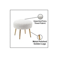 Poufs pouf en métal de Style traditionnel repose-pieds en velours tabouret repose-pieds pour la décoration intérieure bureau pour l'école pour le salon