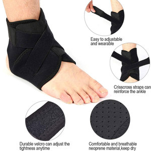 Adjustable Neoprene <b>Ankle</b> <b>Support</b> Wrap with Protection for Running & Active Use Lace-Up Closure - Product Image 3