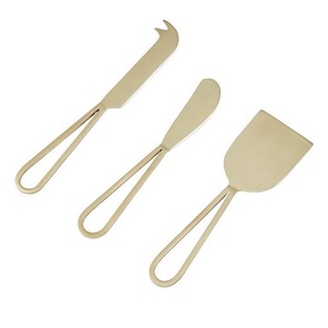 Latest Design Forged <b>Cheese</b> <b>Knives</b> <b>Set</b> of 3 Piece Food Contact Safe Steel <b>Cheese</b> Tools Tableware Cutlery Spatulas Spike Cutlery - Product Image 2