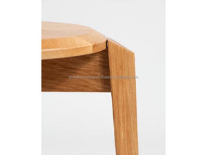 Scandinavian Style Wooden Stool Handcrafted Natural Wood Stool Premium Oak Finish Sitting Stool Modern Solid Wood Stool 2026 - Product Image 6