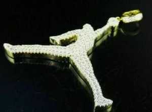 Colgante de Lujo Jump Man Jordan Rapper Bust HipHop Chapado en Oro de 18K Plata 925 con Moissanita VVS Personalizada - Product Image 3