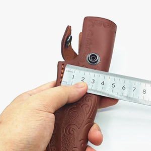 Funda de cuero premium para cuchillo de hoja fija, para caza, camping, supervivencia al aire libre y bushcraft. - Product Image 3