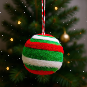 Décoration de Noël suspendue en feutre de laine - Product Image 3
