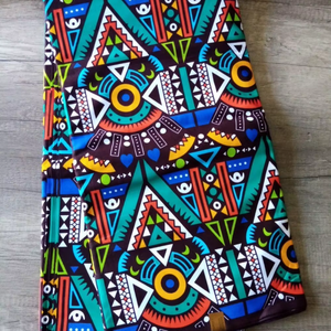 Tela Africana Estampada en Cera Multicolor de Calidad de Exportación, 100% Algodón, para Confección de Ropa, Mercado de Mozambique - Product Image 1
