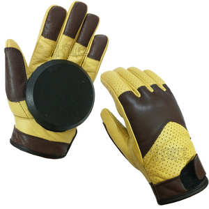 Guantes Profesionales de Alta Calidad para Patinaje Freeride y Downhill en Longboard de Cuero - Product Image 6