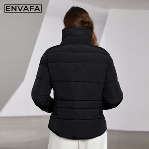 <b>Women</b> Fur Collar <b>Winter</b> <b>Coat</b> Slim Fit Cinched Waist Cotton <b>Padded</b> Puffer Jacket Warm Thick Parka Outerwear Fashion Wholesale - Product Image 5
