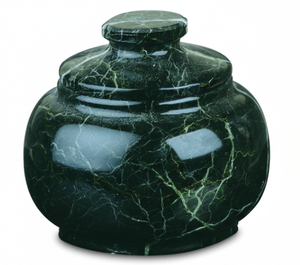 Recipiente para Dulces de Mármol Verde Hecho a Mano con Tapa - Azucarero de Piedra Natural Pulida para Cocina de Lujo y Decoración Elegante de Bar en Casa - Product Image 1