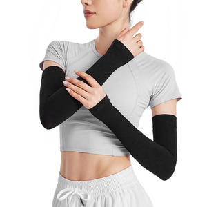 Manchon de bras anti-UV UPF50+ en soie glacée rafraîchissante, protection UV pour sports de plein air, antidérapant - Product Image 5