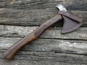 Hache de qualité supérieure, forgée à la main, en acier à haute teneur en carbone, de qualité industrielle, avec manche en bois dur, outil professionnel pour couper du bois - Product Image 6