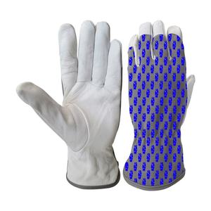 Guantes de Jardinería Florales Morados Personalizados, Palma de Cuero Sintético, Transpirables, Guantes de Trabajo de Protección para Jardín para Mujer, OEM ODM - Product Image 2