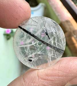 Esfera de Reloj de Rutilo Negro Natural, Esfera de Piedra de Lujo Personalizada, Esfera de Cristal de Alta Gama - Product Image 1