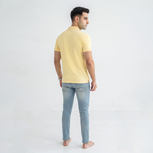 Vente en gros Nouvelle Arrivée Polo Homme Couleur Unie Prix de Gros Look Tendance Vêtements Polo Homme - Product Image 4