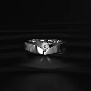 Round Cut <b>Diamond</b> <b>Ring</b> 0.2CT Lab Grown White Gold <b>Diamond</b> <b>Ring</b> Gold Plated <b>Diamond</b> <b>Ring</b> VVS-VS Clarity IGI Certified <b>Diamond</b> - Product Image 1