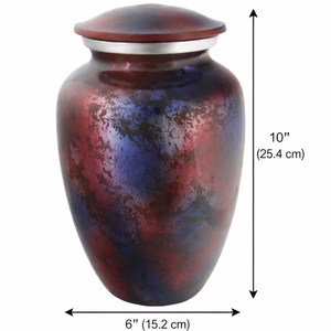 Urna Funeraria Artesanal Art Deco Hecha a Mano, Acabado en Piedra de Aluminio, Impresión Personalizada, Fabricante Indio, Alta Calidad, 4-5L - Product Image 1