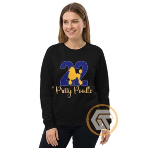 Sweat-shirt décontracté en molleton de coton éco-responsable 500g pour femme, brodé sur le devant, collection automne-hiver, haute qualité, motif Sigma Gamma Rho - Product Image 1