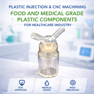 Inyección de Plástico y Mecanizado CNC, Componentes de Plástico de Grado Alimenticio y Médico para la Industria de la Salud - Product Image 2