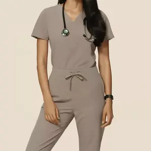 Aangepaste Ziekenhuis Uniformen Ontwerp Uniform Medico Vrouwen Joggers Uw Eigen Scrubs Set Medische Uniformen Verpleging Scrubs Groothandel