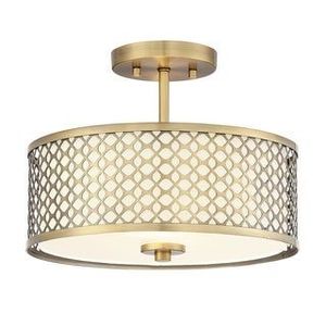 Nyxora Atelier Modern Iron Round Ceiling <b>Light</b> <b>Geometric</b> Mesh <b>Shade</b> Eco-Friendly Handmade Durable Design for Indoor Living Room - Product Image 1