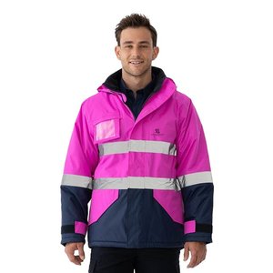 Chaqueta de Trabajo Reflectante de Alta Visibilidad para Hombre, Impermeable, de Invierno, para Seguridad Laboral, Construcción, Resistente al Viento, 2026 - Product Image 1