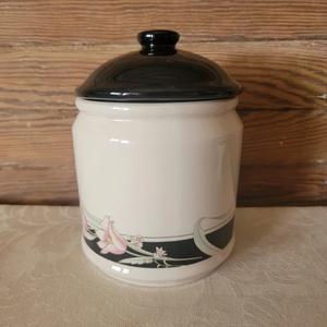 Elegante Tarro de Almacenamiento Floral para Cocina con Tapa, Sellado Hermético para Mantener la Frescura, Organizador Decorativo para Encimera, para Café, Azúcar y Despensa - Product Image 1