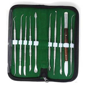 Ensemble de 10 spatules à double face pour la sculpture de la cire et de l'argile, avec étui, pour les arts et l'artisanat, kit d'outils de modelage - Product Image 6