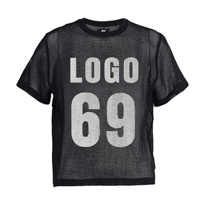 Reasonable Price Hot Sale <b>Crop</b> <b>Top</b> Women <b>mesh</b> T-Shirt Breathable <b>Crop</b> <b>Top</b> Custom Design Women <b>Crop</b> <b>Top</b> Street Wear - Product Image 6