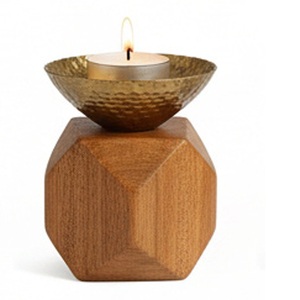 <b>Top</b> Selling Wooden Tea Candle Holder Perfect for Wedding Rustic Decor Piece and Party Decoration Customize Size Shape - Product Image 1
