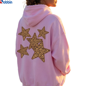 Sudadera con Capucha para Mujer, Diseño Floral de Atardecer Bordado Personalizado, Estampado en la Espalda, Estilo Casual de Invierno, Corte Holgado, 100% Algodón, Superventas - Product Image 6