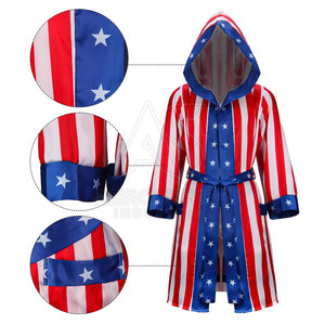 Best Selling New Design Custom Design <b>Boxing</b> <b>Robes</b> OEM Service Low Price High Quality Polyester Eco-Friendly <b>Boxing</b> Training - Product Image 4