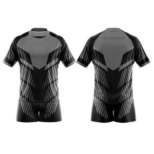 Maillot de rugby personnalisé, maillot de football américain en polyester respirant à séchage rapide, imprimé par sublimation, vêtements de sport d'équipe - Product Image 1