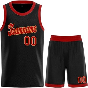 Maillot et short de basket-ball personnalisés pour hommes et jeunes, uniforme avec nom et numéro brodés ou imprimés, vêtements de sport - Product Image 1