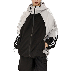 <b>Men's</b> Demi-Season Softshell Winter Jacket Stand Collar Waterproof Hoodie with PU Zipper Rainy Day Work Suitable - Product Image 2