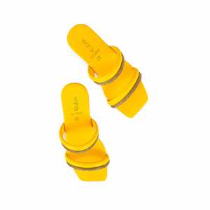 Filles Jaune Sports Formels pour Pantoufles KD5541 - Product Image 1