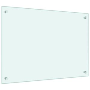 2 pezzi di paraschizzi da cucina in vetro temperato bianco da 27,6 x 19,7 pollici - Product Image 5