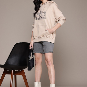 Sudadera con Capucha Premium Personalizada para Mujer, Sudadera con Logotipo Personalizado, Sudadera Holgada Informal de Moda Urbana para Invierno - Product Image 2