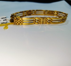 22K Solid Gold Men's Luxury Fancy Link Chain Bracelet-Daily Wear <b>Gift</b> for Party Occasions - Product Image 4