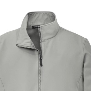 Chaqueta Soft Shell para Hombre, Cortavientos, con Cierre de Cremallera, Cuello Alto, Corte Regular, Color Sólido, para Actividades al Aire Libre - Product Image 5