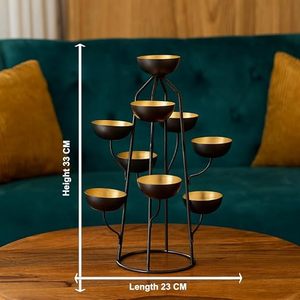 Candélabre avec 9 supports de bougies résistants à la chaleur pour les activités religieuses - Product Image 4