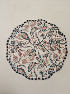 Modern Reversible Cotton Leopard Print Quilted <b>Thin</b> Customizable Machine Washable Multi-Shaped Placemat <b>Dining</b> <b>Table</b> Mat - Product Image 2