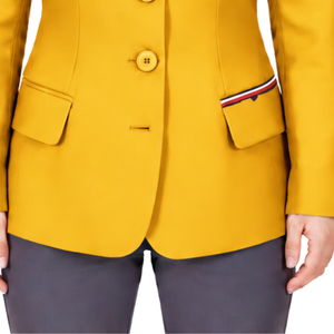 Veste d'équitation jaune moutarde pour femmes, blazer d'équitation sur mesure, veste de compétition d'équitation professionnelle, vente en gros personnalisée - Product Image 5