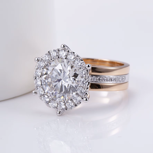 White Gold Diamond <b>Cross</b> <b>Ring</b> Round Brilliant Cut Religious Style Unisex G Color Natural Diamonds - Product Image 5