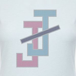 Camiseta Azul de Manga Corta con Cuello Redondo y Diseño de Letras Entrelazadas, Ropa Casual para el Día a Día, Estilo Urbano, Cómoda - Product Image 3