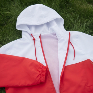 Custom Two-Piece Windbreaker Shorts Hoodie Set for Men Streetwear Rain Tracksuit Lightweight & Quick Dry <b>Wind</b> <b>Breaker</b> Suit - Product Image 4