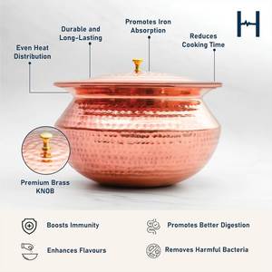 Luxury Handmade Brass Buffet Serving Casserole with Lid Hammered Food Warmer Round Serving Dish Hotel Restaurant Wholesale - Product Image 4