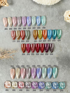 مجموعة طلاء أظافر جل نباتي 15 علامة خاصة مخصصة طلاء أظافر جل بألوان الأشعة فوق البنفسجية مغناطيسية طلاء أظافر جل لمعان عين القط - Product Image 4