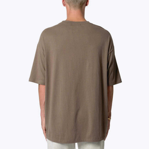 Camiseta Casual de Lona 100% Algodón, de Alta Calidad, Hecha a Medida, Cuello Redondo, Secado Rápido, Corte Regular, Diseño Liso para Hombre - Product Image 3