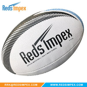 Ballon de rugby de qualité supérieure en caoutchouc synthétique, logo personnalisé disponible, performance de qualité compétition, durable et longue durée de vie - Product Image 3