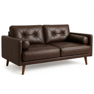 Elegante Sofá de 2 Plazas de Estilo Moderno de Mediados de Siglo, Minimalista, Acogedor, Mueble Compacto para Sala de Estar - Product Image 2