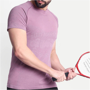 Camiseta Deportiva de Primera Calidad con Logotipo Frontal, Transpirable, Sin Costuras, para Hombre, Corte Holgado, Ropa Deportiva Ecológica - Product Image 1